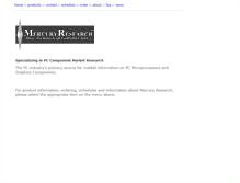 Tablet Screenshot of mercuryresearch.com